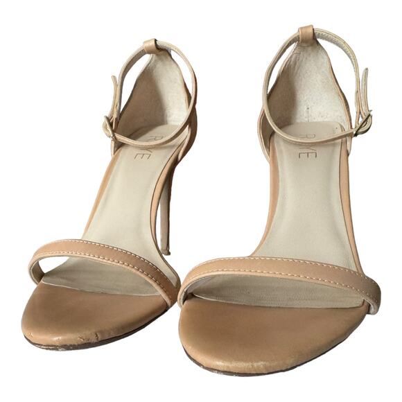 RAYE Blake Stiletto 4' Heel in Nude ankle strap and buckle open toes size 7.5 - Picture 10 of 15